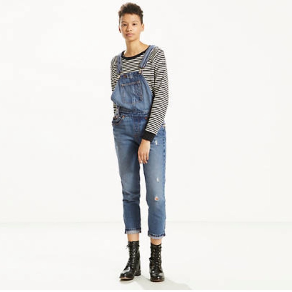 Levi’s Overalls Blue Denim Medium Wash